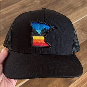 MN Black Trucker Hat